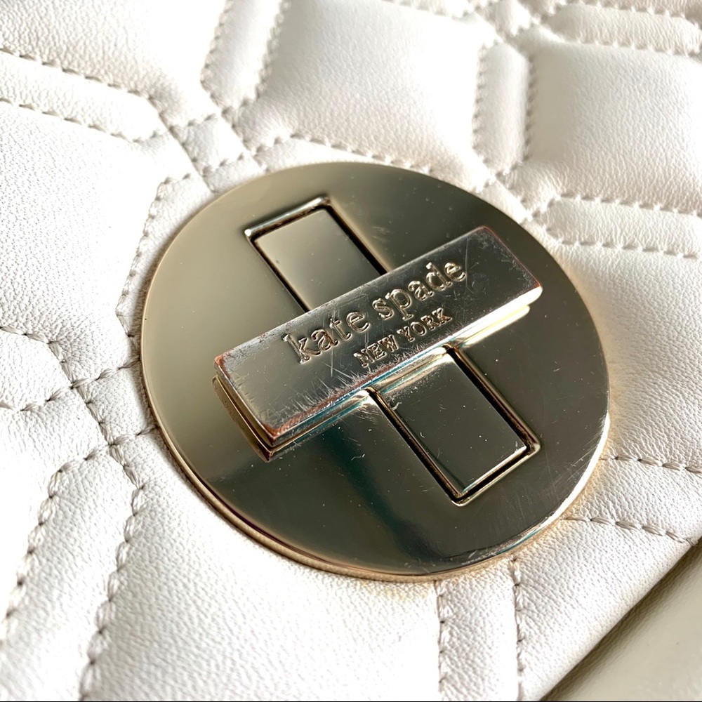 ✨HP✨ KATE SPADE Ivory Leather Crossbody Bag - Picture 10 of 15